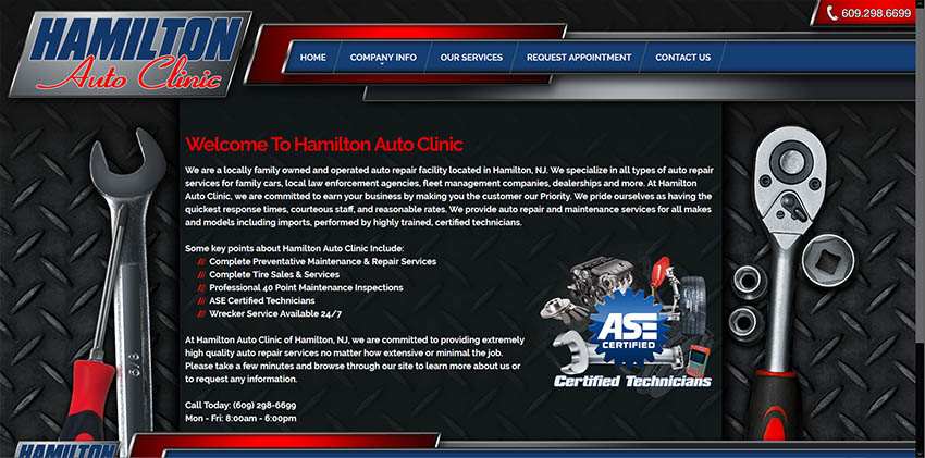Auto Repair Website 10