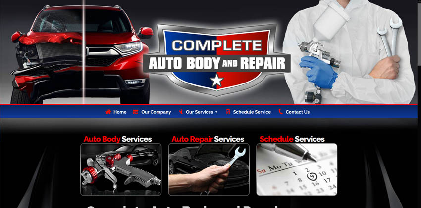 Auto Repair Website 16
