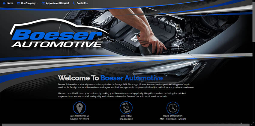 Auto Repair Website 2